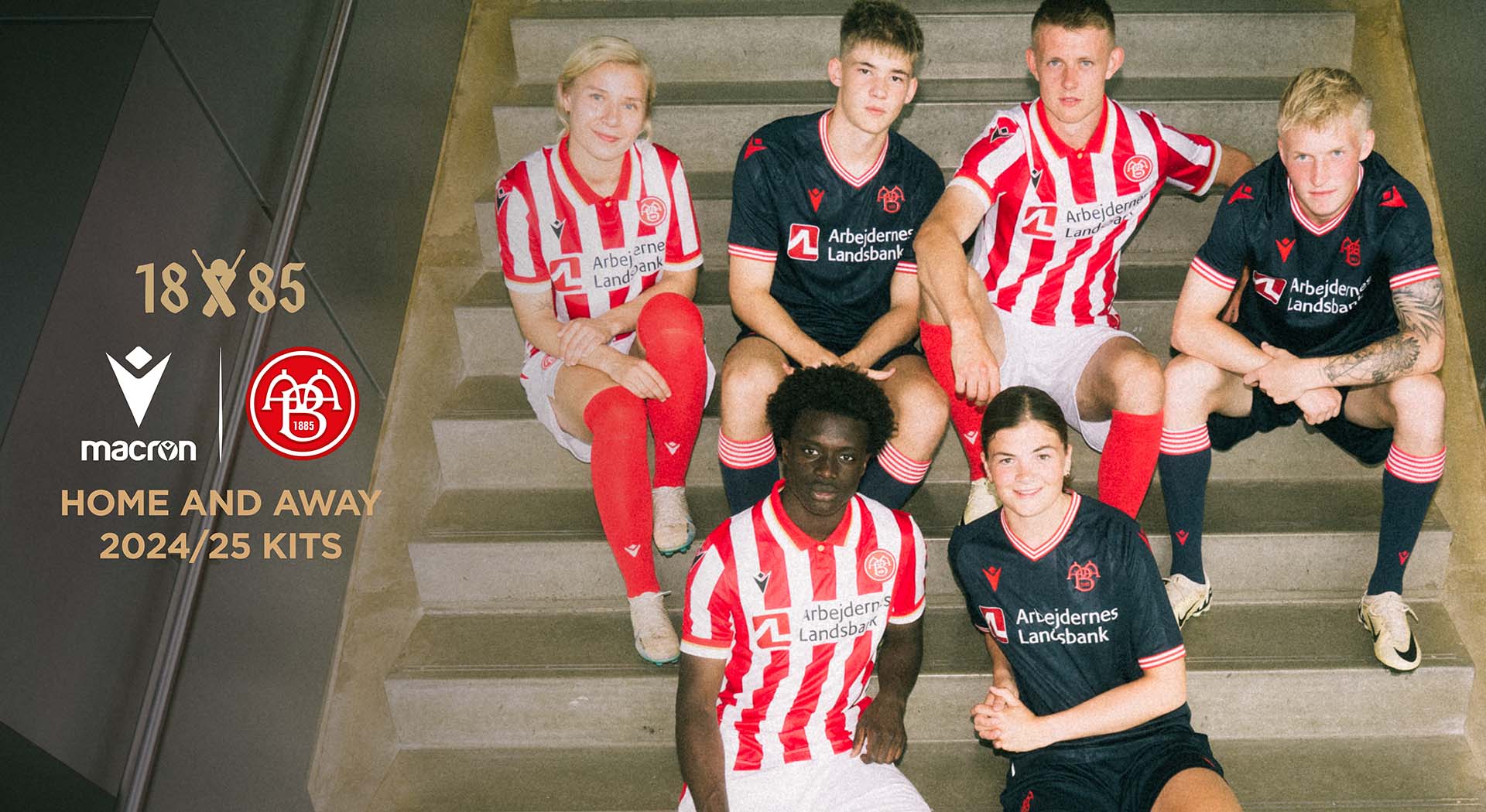 Aalborg bk’s new  ‘Home’ and ‘Away’ kits by Macron pay homage to the Danish club’s historical roots