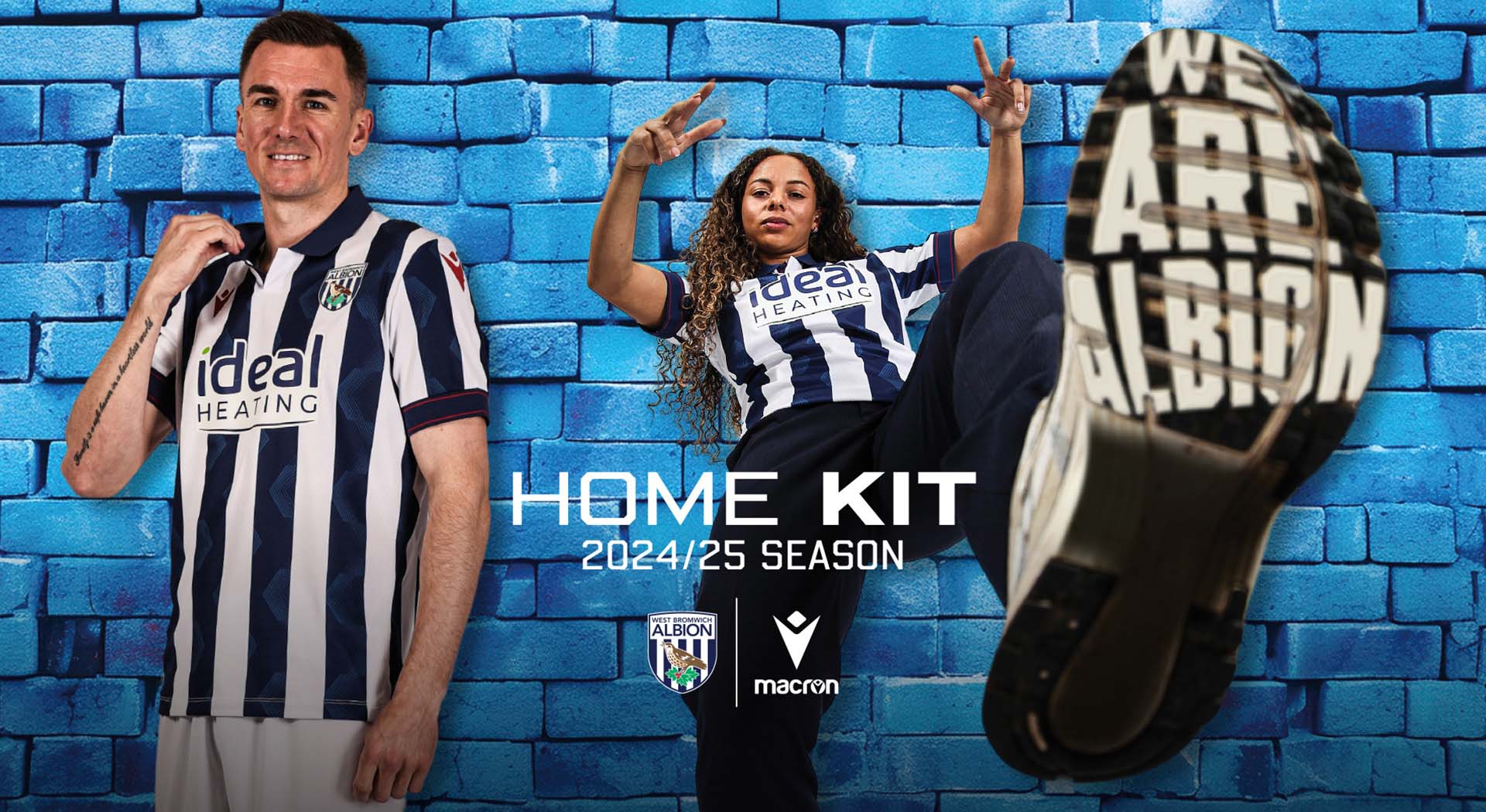 Macron presents the West Bromwich Albion FC 2024/25 Home kit