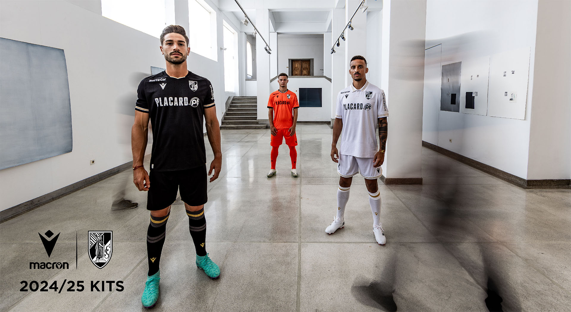 The new 2024-25 Macron kits for Vitória S.C.