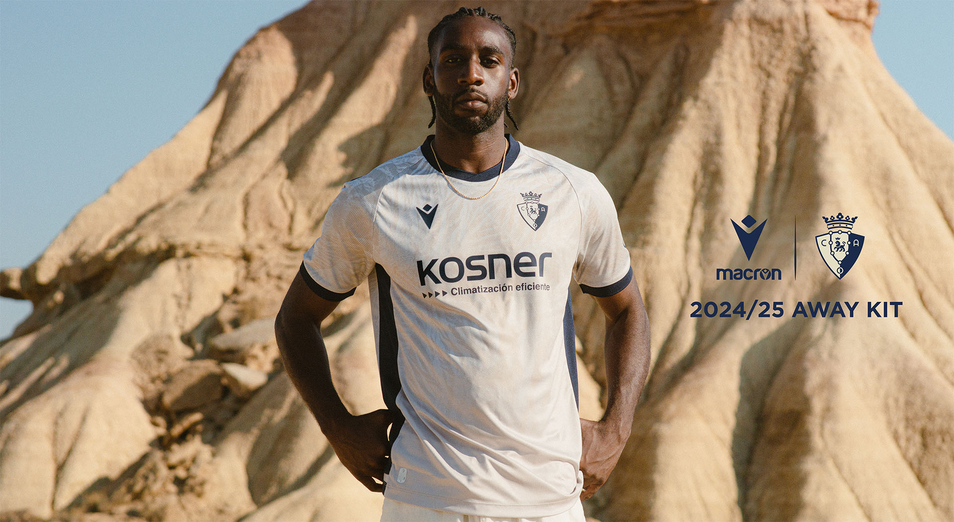 Bardenas reales inspire Macron’s new Away kit for Club Atlético Osasuna