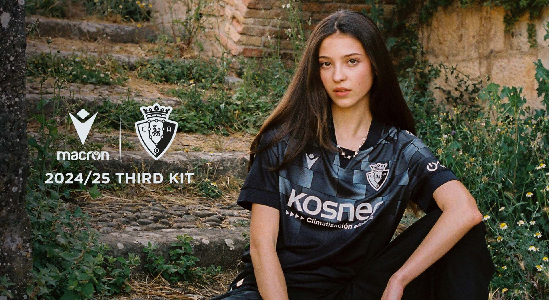 The walls of the Ciudadela de Pamplona on Club Atlético Osasuna's new Macron Third Kit