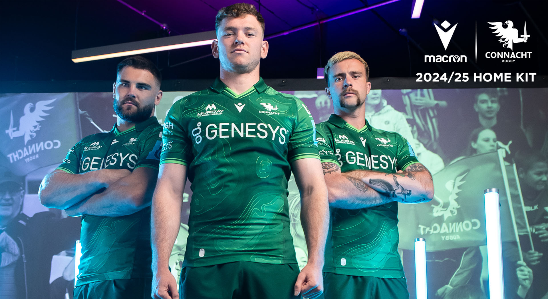 Connacht Rugby and Macron present the new 2024/25 Home Kit