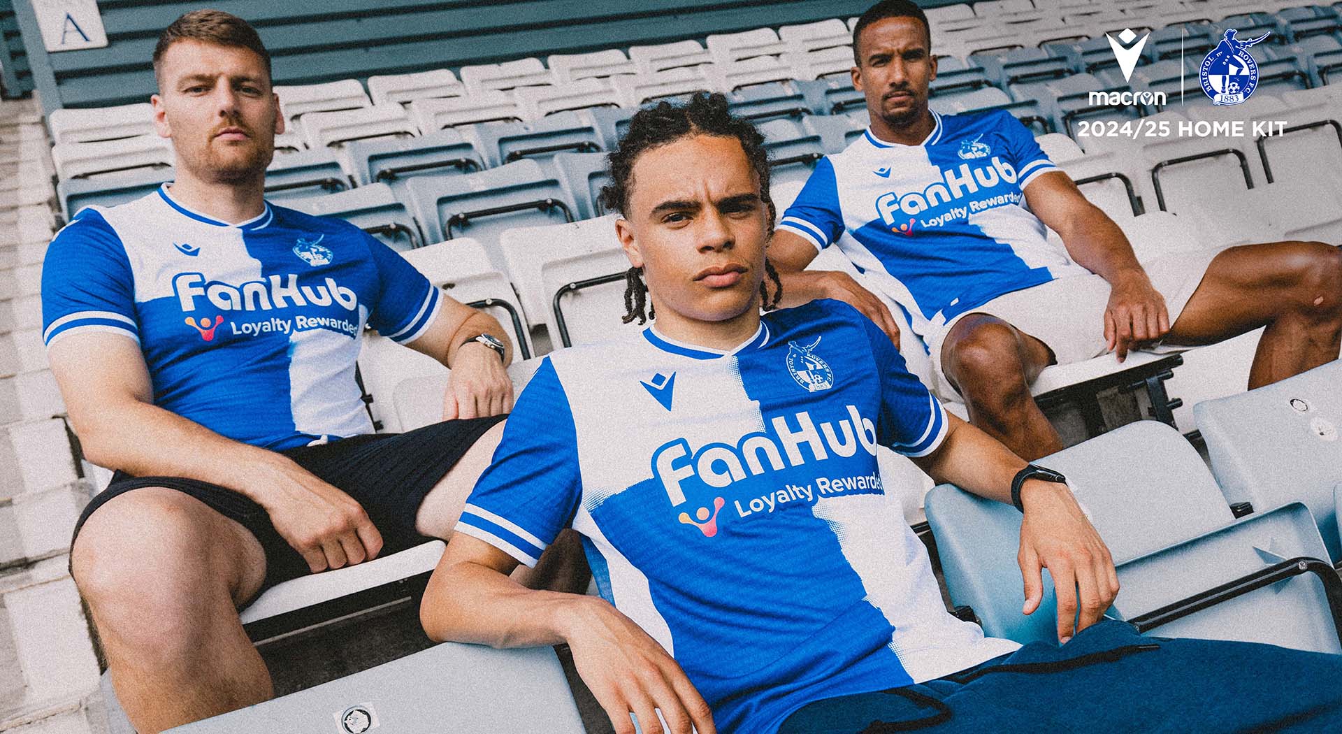 Identity, pride, passion and history in the new Bristol Rovers FC Home kit by Macron