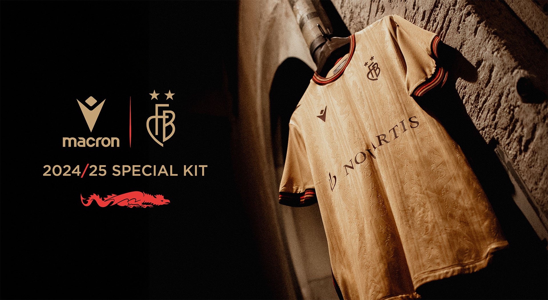 The legend of the Basilisk and a city treasure hunt for FC Basel Special Kit designed by Macron 