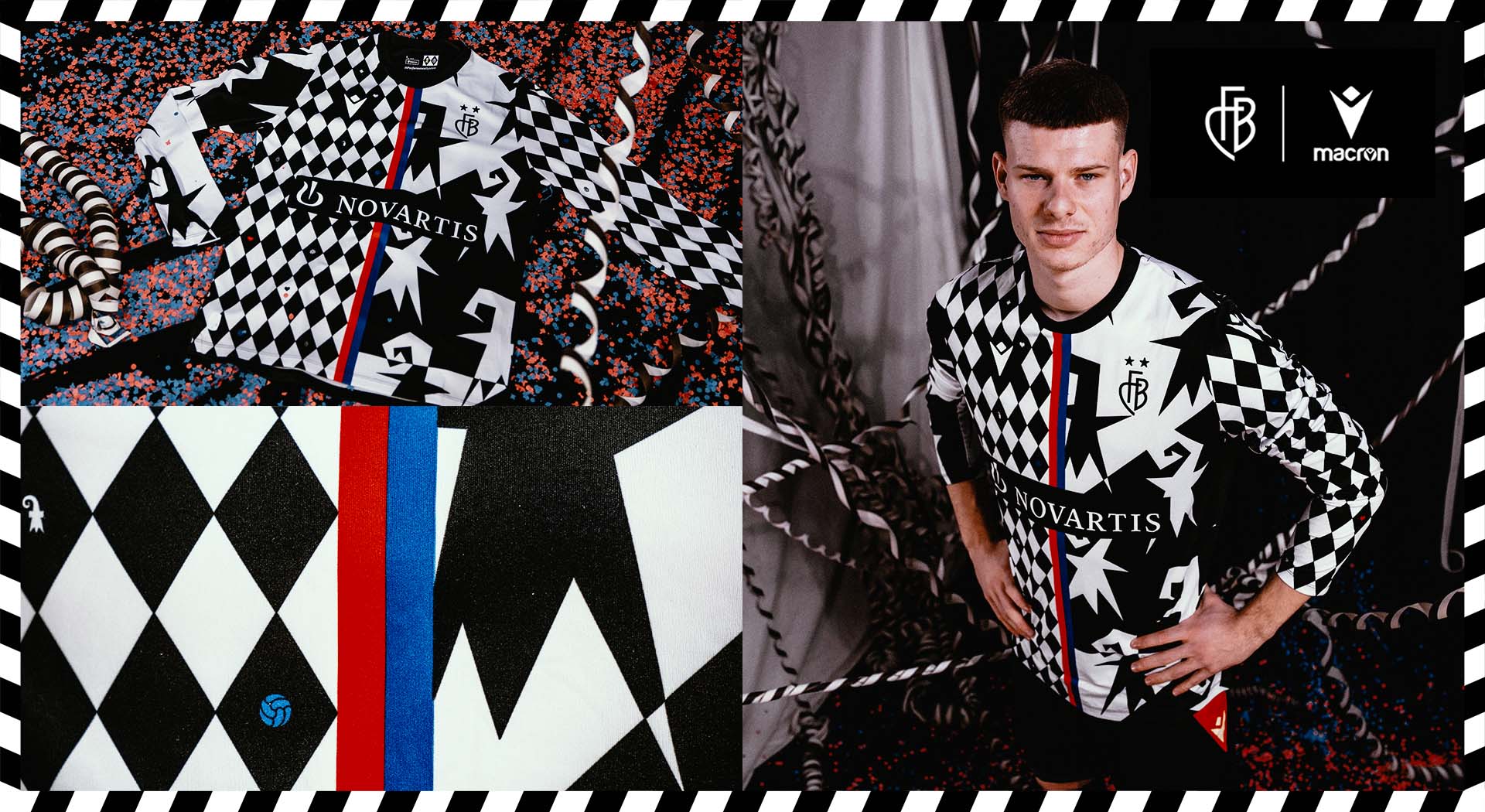 FC Basel, a special shirt for the city’s Carnival: the ‘Drey Scheenschte Dääg’