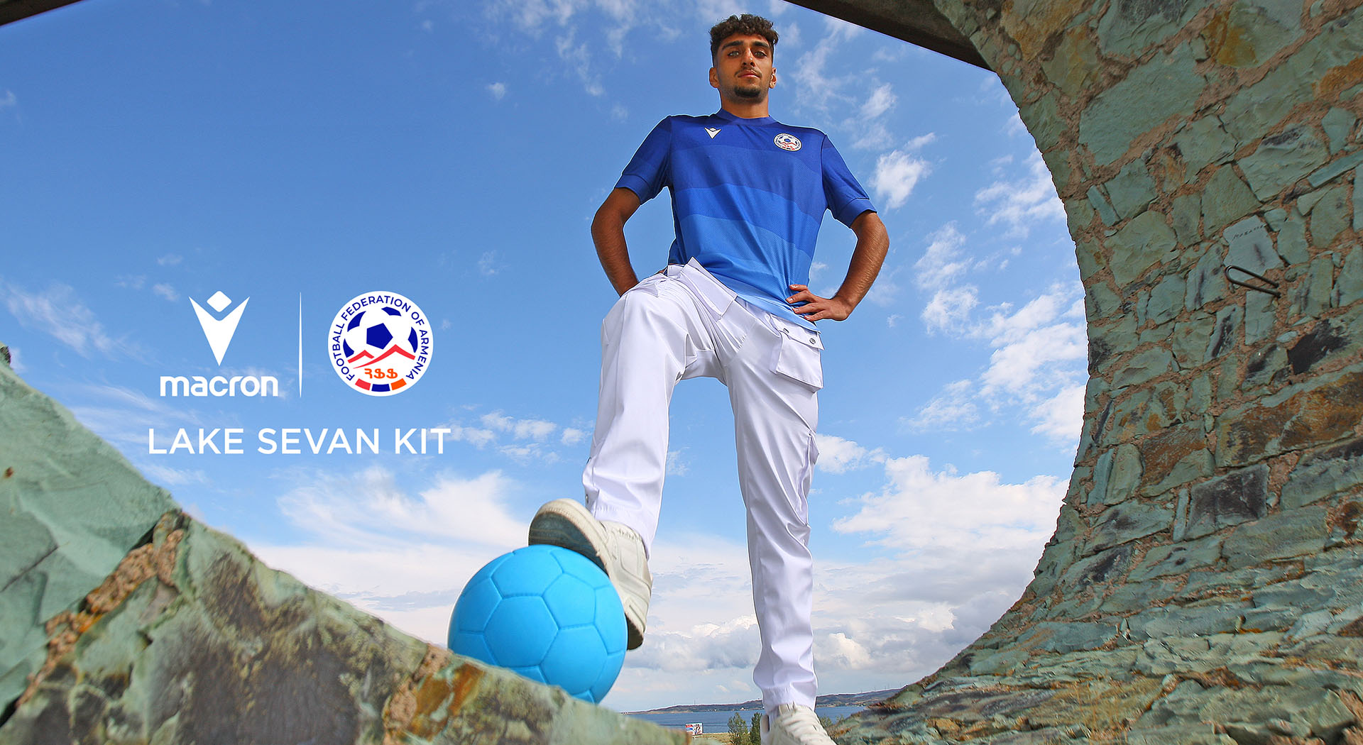 The waves of Lake Sevan on the Armenian national team's new Third Kit