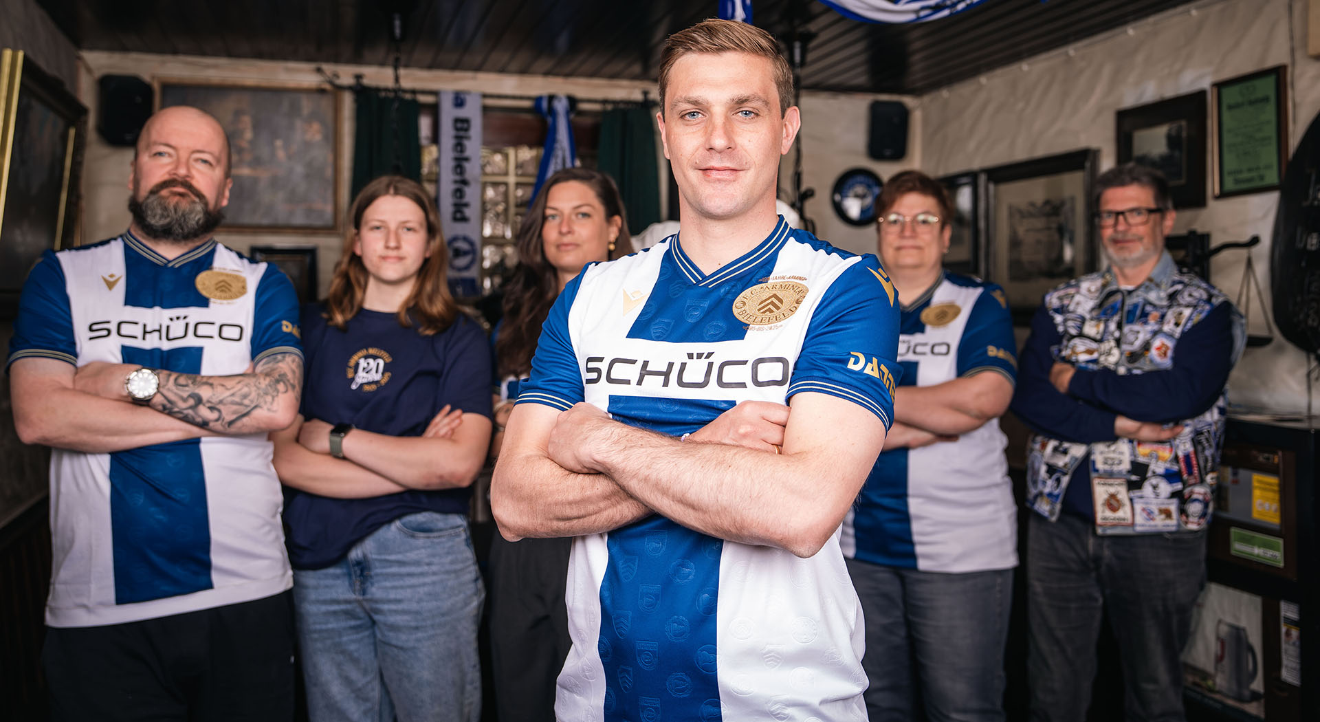 Arminia Bielefeld Anniversary Kit by Macron: 120 years of passion narrated through the club’s logos and a special design