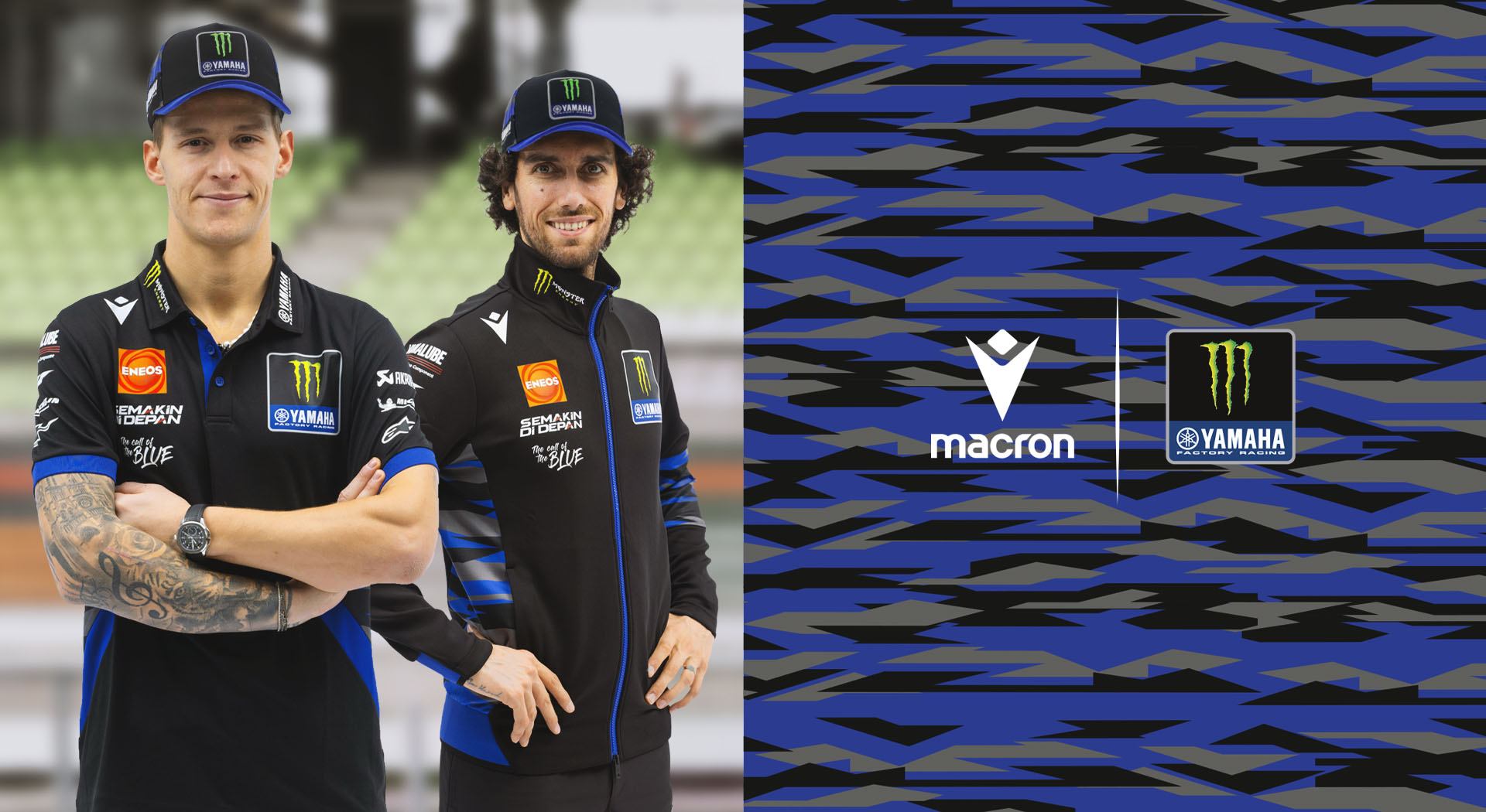 Macron makes its MotoGP debut with the new collection for the Monster Energy Yamaha Team