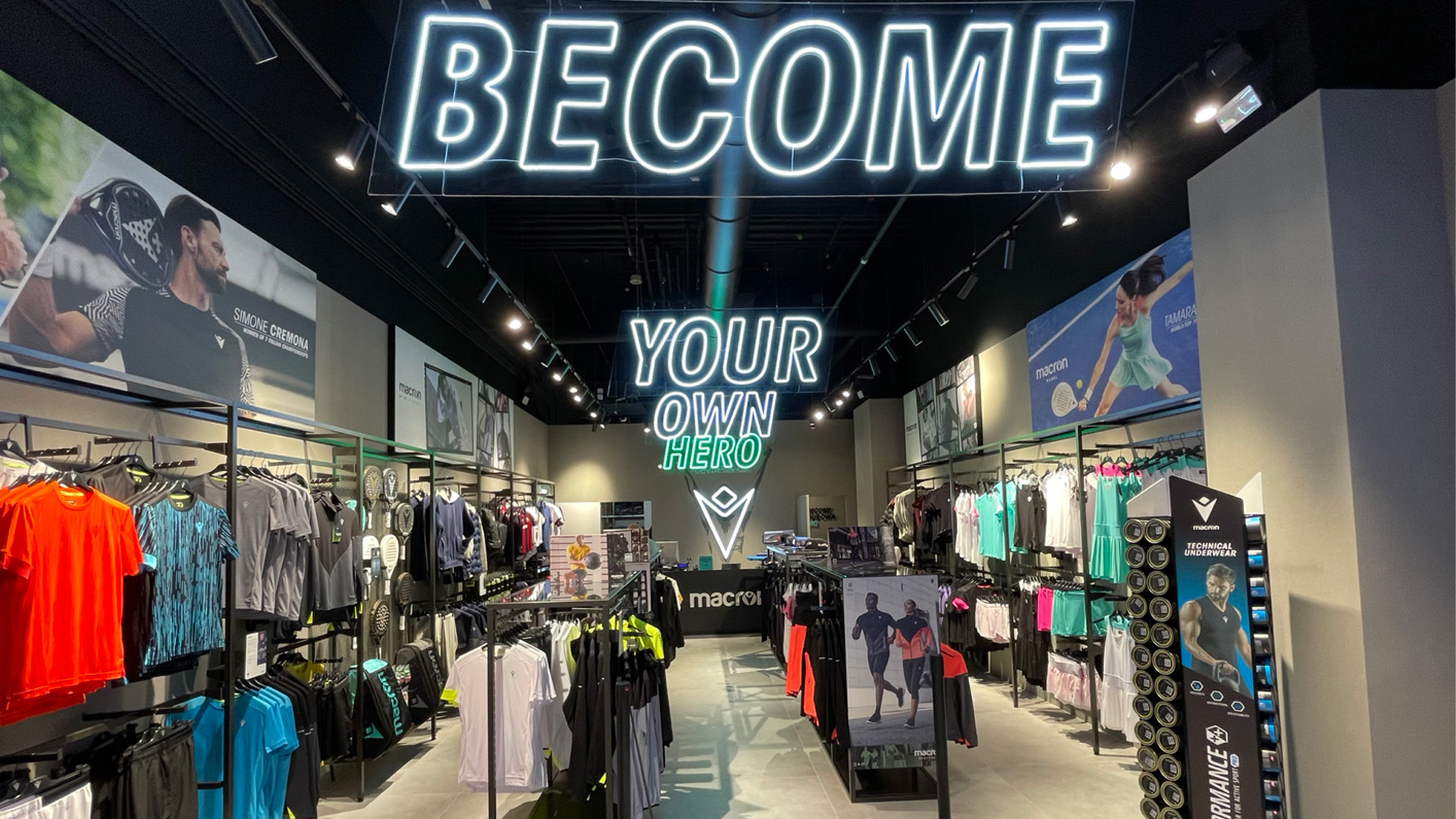 Macron inaugurates its new Gran Reno Store: the best in sportswear just outside Bologna