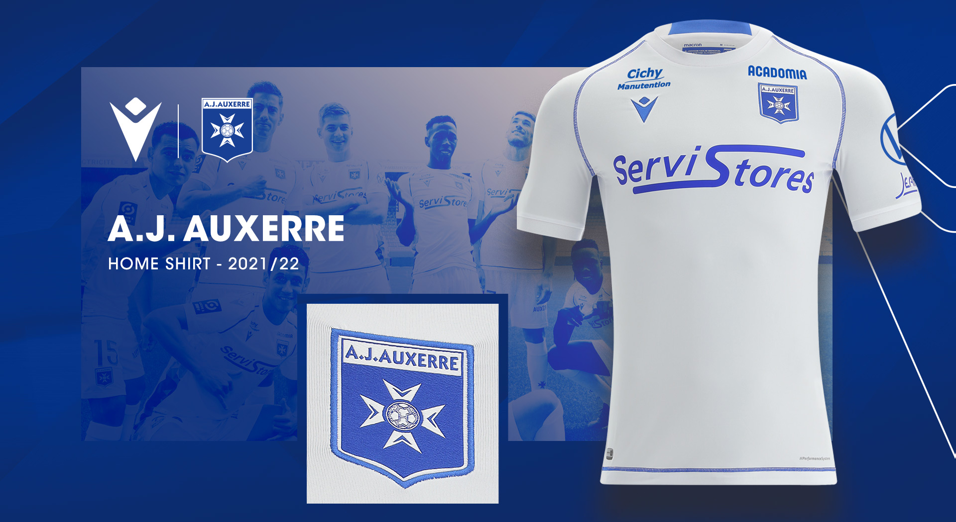 MACRON E AUXERRE SVELANO LA NUOVA MAGLIA ‘HOME’ PER LA STAGIONE 2021-2022 