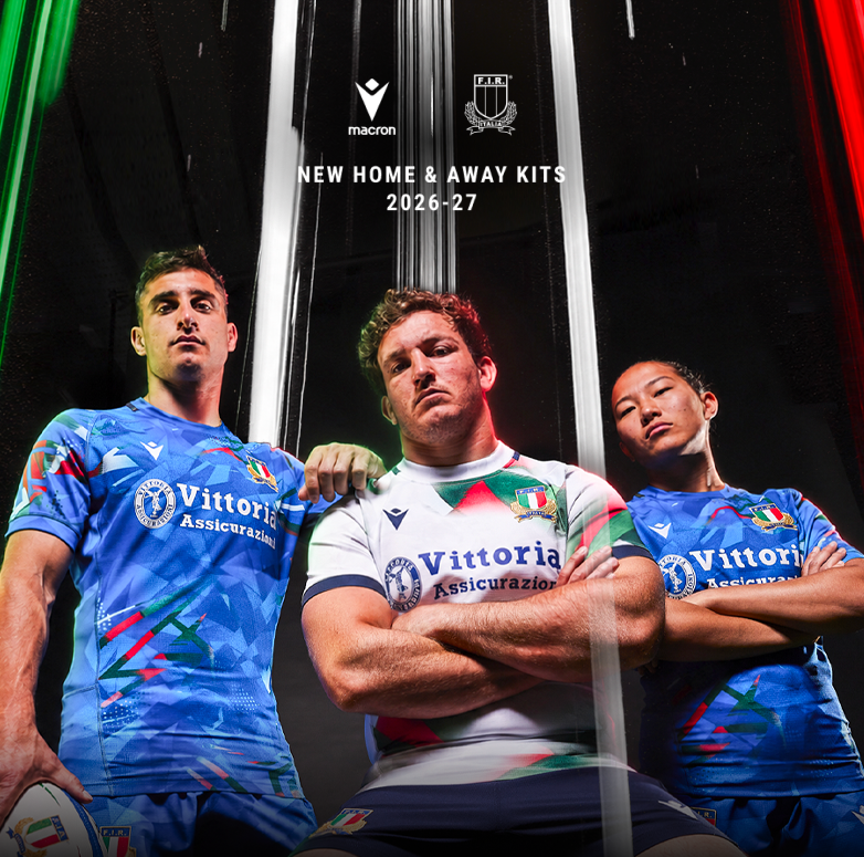 Official Italia Rugby Kits, Jerseys and accessories | Macron USA